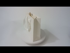 Custom Printed White Paper Gift Bags Wholesale Spot UV Logo Ribbon Handle