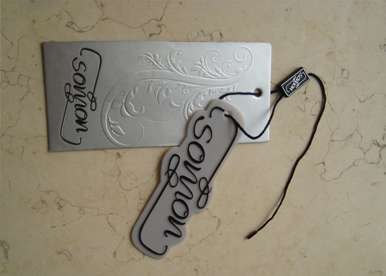 Cardboard Swing Custom Garment Tags Paperboard Material Full Color For Luggage