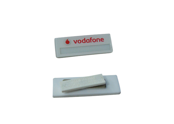 Business Reusable Name Badges Plastic Acrylic Material Staff Badge Holders