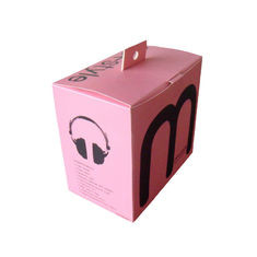 Custom print Electronic Packaging Box Silver Stamping For Earphones
