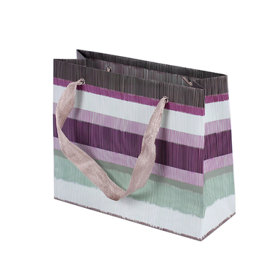 Boutique Rope Handle Custom Printed Retail Bags with Silver Foil Logo