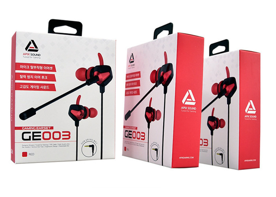 Buy Bespoke Paper Boxes Packaging With UV Coating Logo Blister Tray For Earphone online manufacture