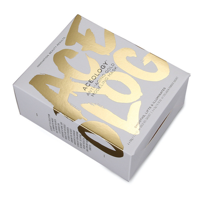 Custom Luxury Brand Paper Box Print With Embossed Logo Supplier For Facial Mask