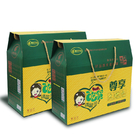 Custom recycled Corrugated paper Food Boxes Packaging with handle rope