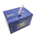 Custom Recycled Corrugated Paper Snap Lock Bottom Zipper Boxes With Logo Printing