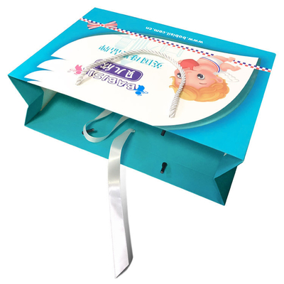 Custom Luxury White Paper Carry Bag With Artwork Printing Manufacturers