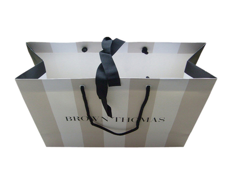 Custom Luxury White Paper Carry Bag With Artwork Printing Manufacturers