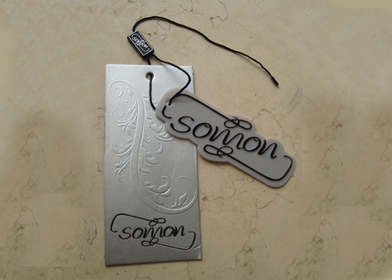 Eco Friendly Custom Clothing Labels Paper Company Tags For Clothing With Ball Chain