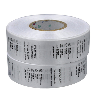 Printed Garment Recycled Polyester Care Label Symbols Meaning Washing Instruction Labels