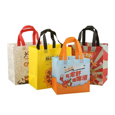 buy Waterproof Laminated Non Woven Takeaway Bag online manufacture