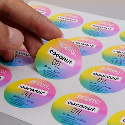 Buy Custom Printed Paper Stickers Cheap Eco-Friendly Self-Adhesive Labels Business Stickers online manufacture