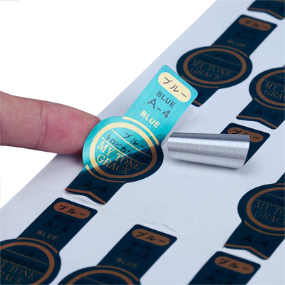 Buy Custom Silver Foil Stickers – Waterproof Self-Adhesive Metallic Labels With Artwork Printing online manufacture