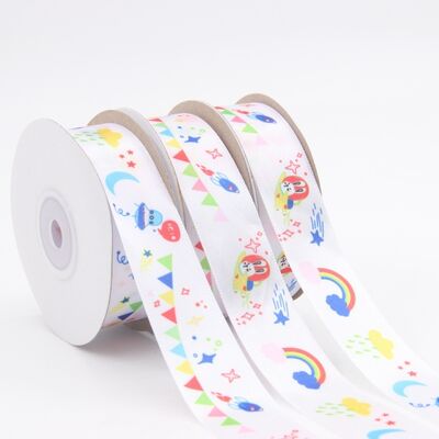 Buy Custom Printed Satin Ribbon with Logo | Personalized Polyester Satin Ribbon online manufacture