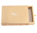 Custom Brown Kraft Paper Drawer Boxes Packaging With PET Window Wholesale