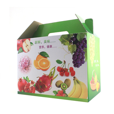 Custom Folded Corrugated Cardboard 1-2-3 Bottom Carrier Boxes Printing