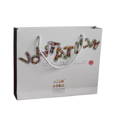 Custom Branded Paper Advertising Bags Packaging With Design Printing Supplier