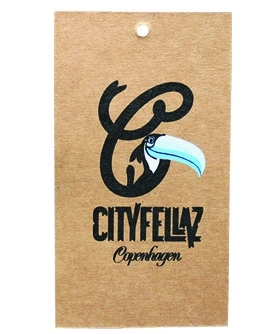 Custom Printed Brown Kraft Paper Hang Tags  For Clothing With Embossed Logo