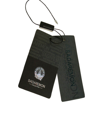 Bespoke Paper Clothing Brand Hang Tags And Labels Perforated Garment Tags Printing