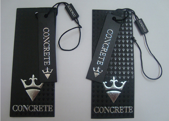 Buy Custom Printed Paper Garment Hang Tags Matt Lamination Spot UV Name Tags For Clothing online manufacture