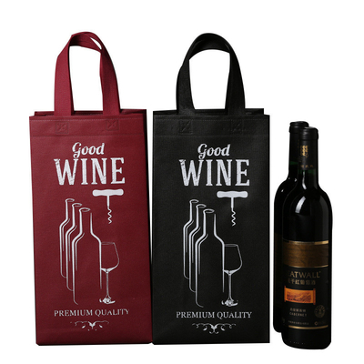 Gift Non Woven Polypropylene Bags , Custom Non Woven Bags Tall Bottle