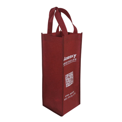 Gift Non Woven Polypropylene Bags , Custom Non Woven Bags Tall Bottle