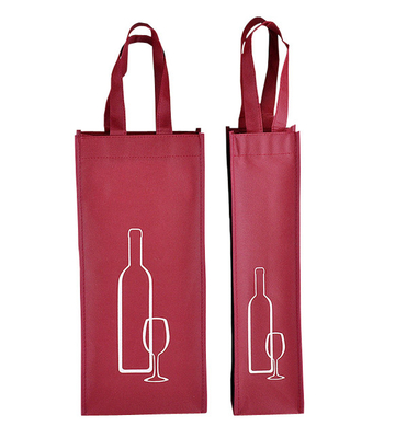 Gift Non Woven Polypropylene Bags , Custom Non Woven Bags Tall Bottle