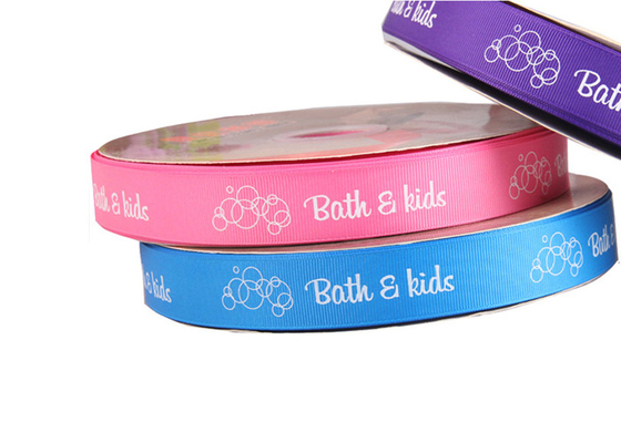 Buy Corporat Custom Printed Ribbon Roll Wedding Application Beautiful Surface online manufacture