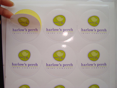 Decorative Design Your Own Stickers , Vinyl Personalised Business Stickers Permanent