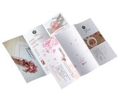 Tri Fold Custom Postcard Printing CMYK High Beauty Visual Sense Multi Functional