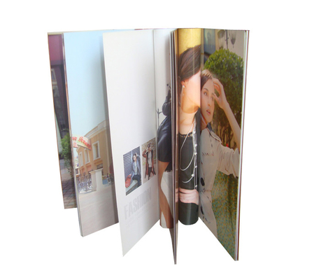 Commercial Marketing Booklet Printing Service Poster Glossy Coated Customized Size