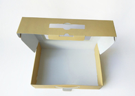 White Single Wall Corrugated Cardboard Window Box Mailer With Design Printing