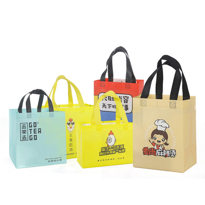 Die Cutting Non Woven Packaging Bag , Promotional Shopping Bag Heat Seal