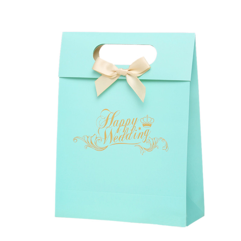 Hot Sell Printed Small Paper Sweet Bags Candy Packaging With Die Cutting Handle
