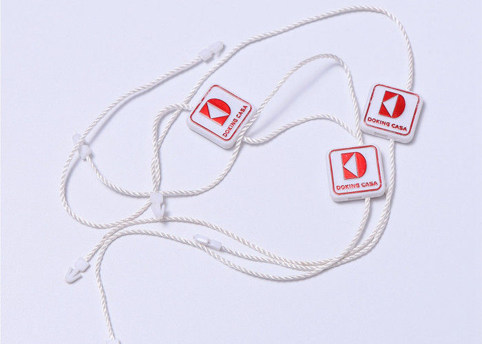 Garment Security Plastic Seal Tag , Hang Tag Plastic String Epoxy