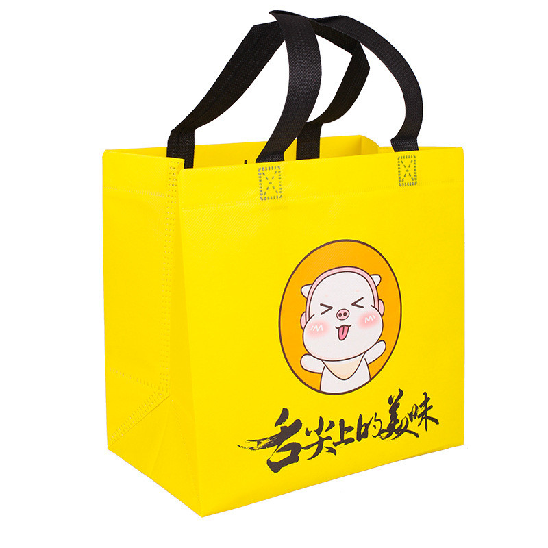 Colored Non Woven Shopping Tote Bags 100% Virgin PP Material Soft Loop Handle