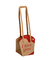 Flat Handle Small Paper Bags , Branded Gift Bags Recycled Brown Gild Edge