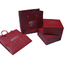 Promotional Custom Printed Paper Bags Red Foil Mark Gift Carrier Luxury Attractive