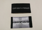 Clothing Textile Stitched Woven Label Tags Various Size Cotton Polyester Material