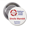 Custom Printed Round Tinplate Plastic Pin Badge CMYK / Pantone Color Multi Sizes