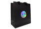 Recycled Black Custom Printed Clothing Bags With Hologram Logo