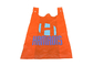 Non Woven W Cut T Shirt Woven Packaging Bags Die Cutting Heat Seal For Supermarket
