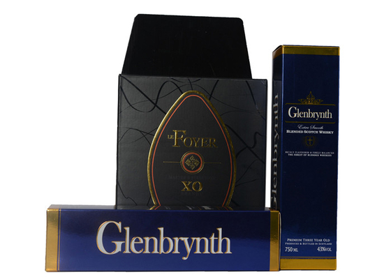 Good price Recycled Custom 350gsm Paper Packaging Boxes With Gold Hot Stamping Logo online