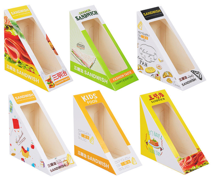 Good price Custom Printing Sandwich Paper Color Box Packaging With Window Manufacturer online
