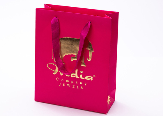 Good price Promotional Custom Printed Red Paper Bags Gift Package With Cotton Handle Rope online