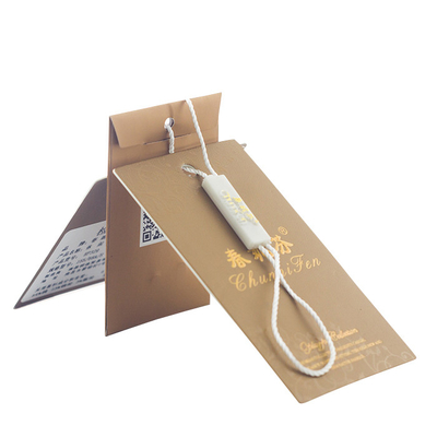 Good price Custom Pinted Paper Clothing Tags And Labels Maker With Small Paper Pouch online