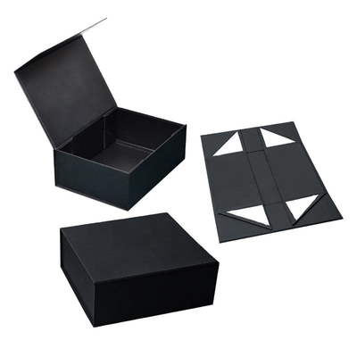 Good price Custom Black Cardboard Foldable Boxes With Lids Magnetic Folding Box Packaging Supplier online
