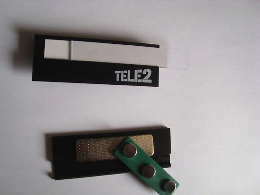 Good price Custom Aluminum Alloy Magnetic Name Badges With Logo Printing Metal Name Tags online