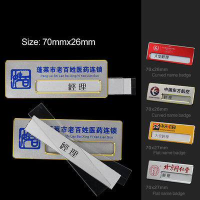 Good price Custom Printed Branded Name Badges Order Staff Name Tags Online With Name Window online