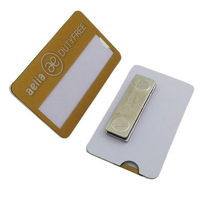 Good price Professional Custom PVC Name Badges Online Plastic Name Tags Magnetic With Artwork online