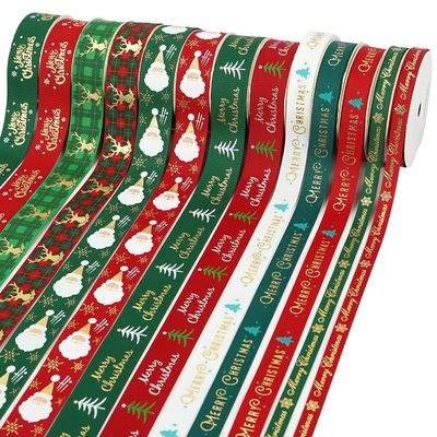 Good price Custom Christmas Grosgrain Ribbon With Printed Designs Wholesale Decorative Ribbon online